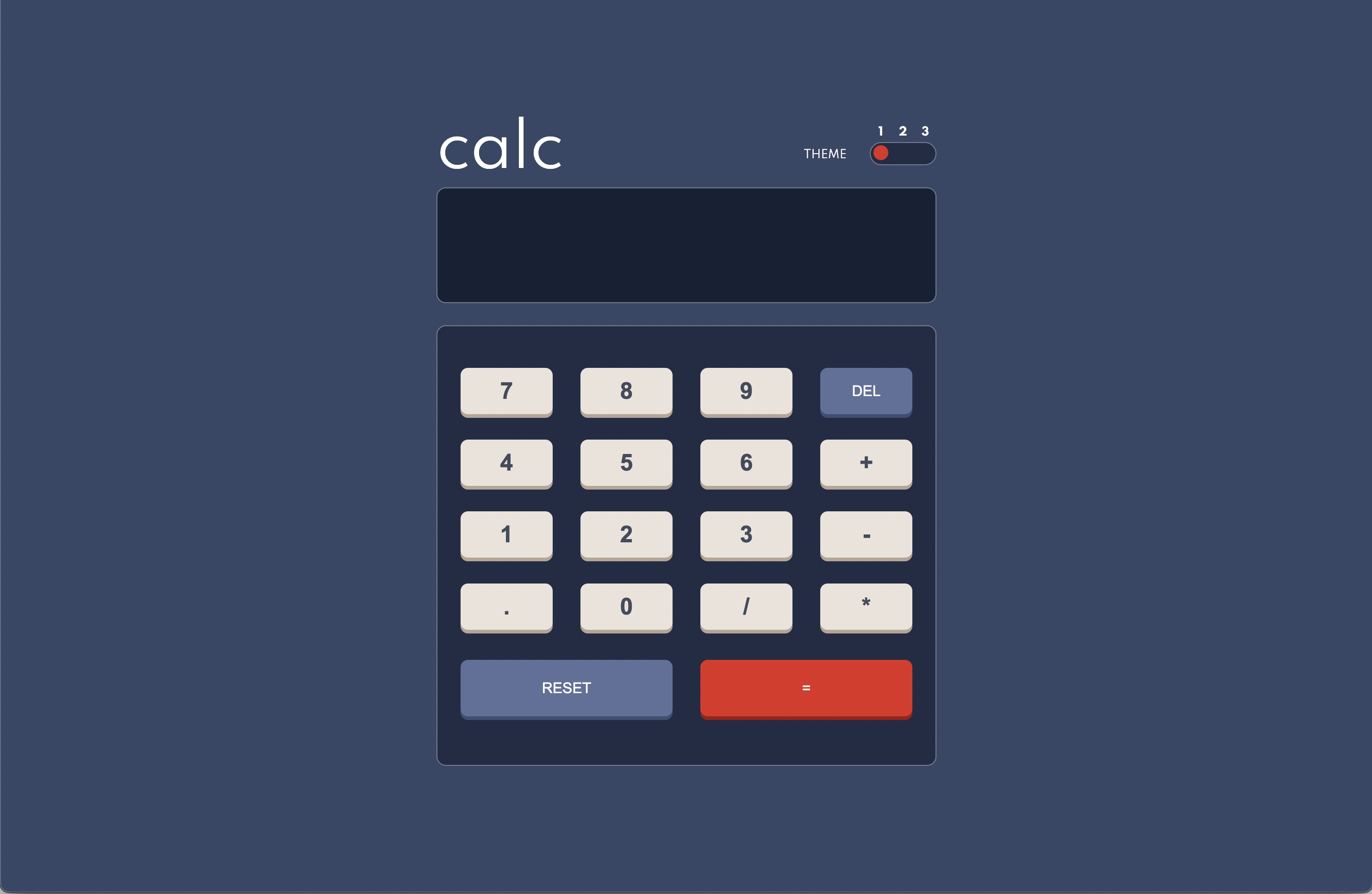 Calcultor App, Frontend Mentor